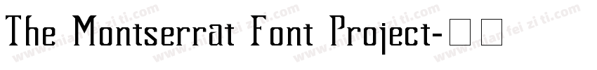 The Montserrat Font Project字体转换